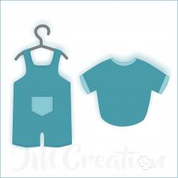 Stanzschablone - Baby-Kleidung Junge